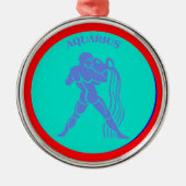 Aquarius Ornament Aus Metall (Vorne)