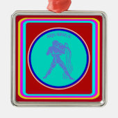 Aquarius Ornament Aus Metall (Vorne)