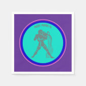 Aquarius Paper Napkin Serviette (Vorderseite)
