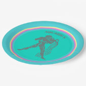 Aquarius-Papierplatte Pappteller (Schrägansicht)