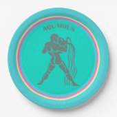 Aquarius-Papierplatte Pappteller (Vorderseite)