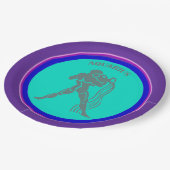 Aquarius-Papierplatte Pappteller (Schrägansicht)