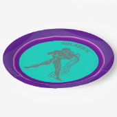 Aquarius-Papierplatte Pappteller (Schrägansicht)