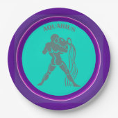 Aquarius-Papierplatte Pappteller (Vorderseite)