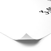 Aquarius Personalisiert Zodiac Individuelle Name Poster (Ecke)