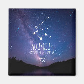 Aquarius | Personalisierte Sternbilder Magnet (Vorne)