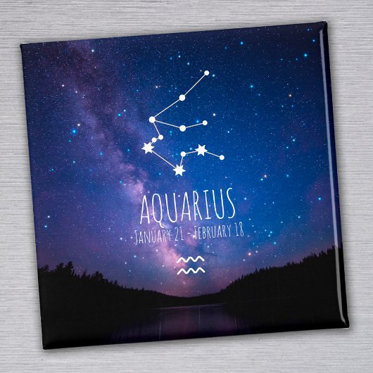 Aquarius | Personalisierte Sternbilder Magnet