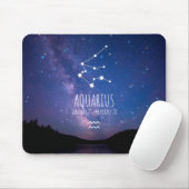 Aquarius | Personalisierte Sternbilder Mousepad (Mit Mouse)