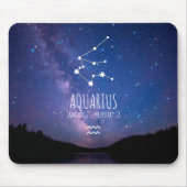 Aquarius | Personalisierte Sternbilder Mousepad (Vorne)