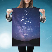 Aquarius | Personalisierte Sternbilder Poster
