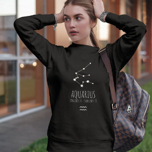 Aquarius   Personalisierte Sternbilder Sweatshirt