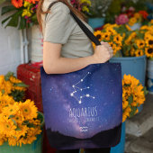 Aquarius | Personalisierte Sternbilder Tasche