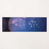 Aquarius | Personalisierte Zodiac Astrologie Yoga Yogamatte (Vorderseite (Horizontal))