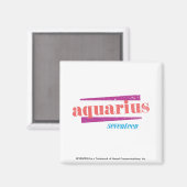 Aquarius Pink Magnet (Vorderseite/Rückseite)
