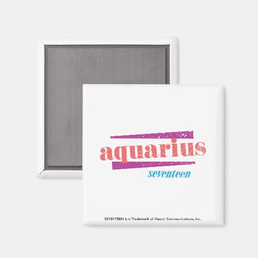 Aquarius Pink Magnet (Vorderseite/Rückseite)