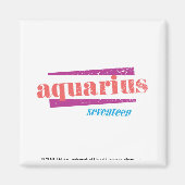 Aquarius Pink Magnet (Vorne)