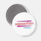 Aquarius Pink Magnet (Vorderseite/Rückseite)