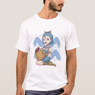 Aquarius pinup Girl zodiac-Zeichen T-Shirt