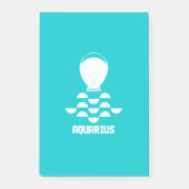 Aquarius Post-it Klebezettel (Vorderseite)