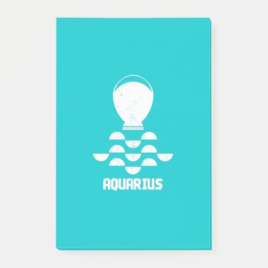 Aquarius Post-it Klebezettel (Vorderseite)