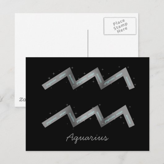 Aquarius Postcard Postkarte (Vorne/Hinten)