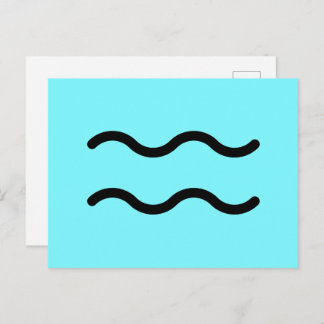 Aquarius Postcard Postkarte