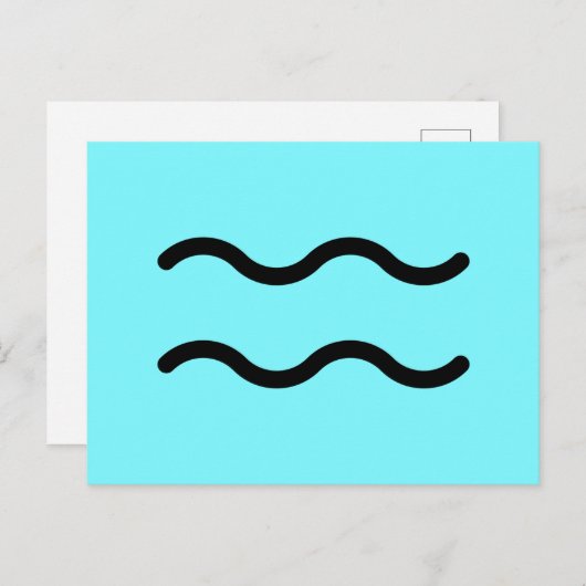 Aquarius Postcard Postkarte (Vorne/Hinten)
