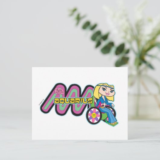 Aquarius Postcard Postkarte (Stehend Vorderseite)