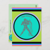 Aquarius Postcard Postkarte (Vorne/Hinten)