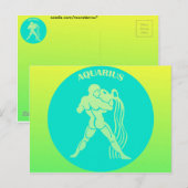 Aquarius Postcard Postkarte (Vorne/Hinten)