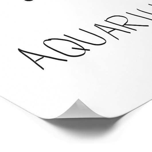Aquarius Poster (Ecke)