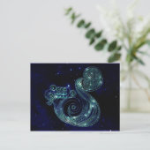 Aquarius Postkarte (Stehend Vorderseite)