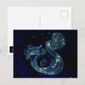 Aquarius Postkarte (Vorne/Hinten)