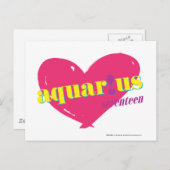 Aquarius Postkarte (Vorne/Hinten)
