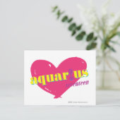 Aquarius Postkarte (Stehend Vorderseite)