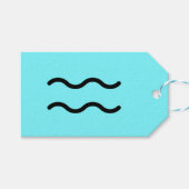 Aquarius-Postkarte Geschenkanhänger (Vorderseite (Horizontal))