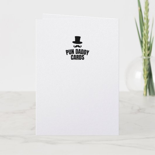 Aquarius Pun Funny Birthday Card Karte (Rückseite)