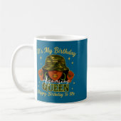 Aquarius Queen Black Woman With Cap Camo It's My B Kaffeetasse (Links)