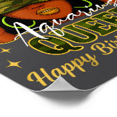 Aquarius Queen Black Woman With Cap Camo It's My B Poster (Ecke)