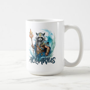 Aquarius, Raccoon, Tierschutzzeichen, Seekking Kaffeetasse