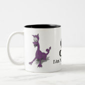 Aquarius Rahu Zodiac Dragon Lila Zweifarbige Tasse (Links)