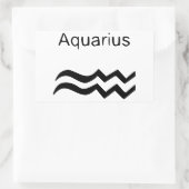 Aquarius Rechteckiger Aufkleber (Tasche)