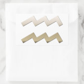 Aquarius Rechteckiger Aufkleber (Tasche)