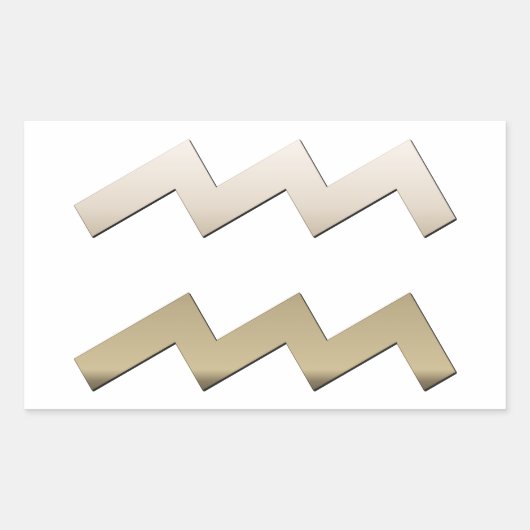 Aquarius Rechteckiger Aufkleber (Vorderseite)