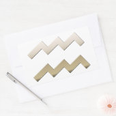 Aquarius Rechteckiger Aufkleber (Umschlag)