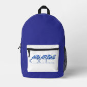 Aquarius Reflection Bedruckter Rucksack (Vorderseite)