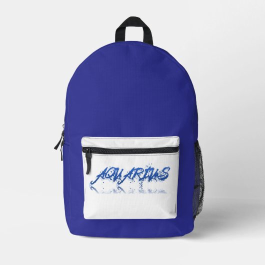 Aquarius Reflection Bedruckter Rucksack (Vorderseite)