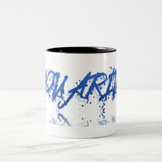 Aquarius Reflection Zweifarbige Tasse (Mittel)