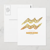 Aquarius-Reihe Postkarte (Vorne/Hinten)