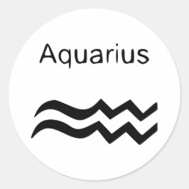 Aquarius Runder Aufkleber